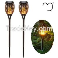 Outdoor lawn lamp solar flame light dancing flicker torch light waterp