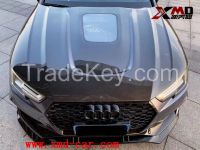 Carbon Fiber Hood Engine Cover for Audi S4