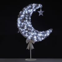 Handmade Ramadan Moon Tree eid Tree (Silver 6 feet)