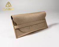 Fashion Gold Soft PU Sunglasses Eyewear Bag