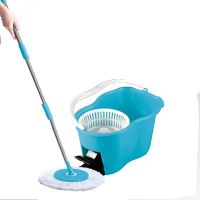 2020 premium 360 rotating magic mop set includes easy squeeze cleaning bucket and mop