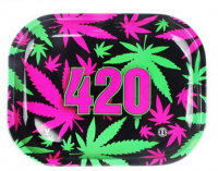 Tin Rolling Tray Tobacco Rectangle Metal Tray Customized