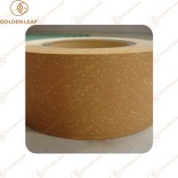 Non-Toxic Yellow Cork Tipping Paper Tobacco Wrapper Custom Design for Tobacco Filter Rods Packaging