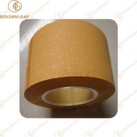 Non-Toxic Yellow Cork Tipping Paper Tobacco Wrapper Custom Design for Tobacco Filter Rods Packaging