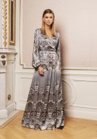 ladies' silk long dress