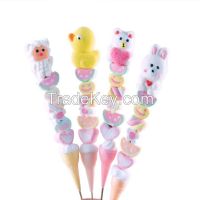 Fruit flavor fluffy soft marshmallow candy with different shape