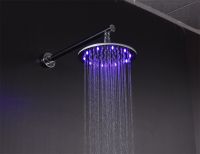 LED shower head sets rainfall stainless steel SUS304