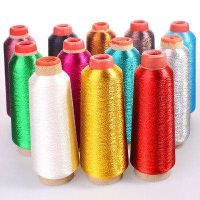 Metallic Yarn Factory Manufacture Various Golden Knitting Embroidery Thread Yarn Metallic 
