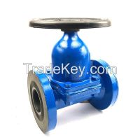 Rubber lined diaphragm valve