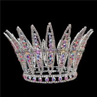 Full Round Rhinestone Pageant Crowns