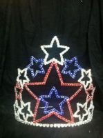 July 4 Patriotic Rhinestone Crowns