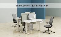 Dual Motor Electric lifting Office Tables Gaming Standing Computer PC Height Adjustable Desk