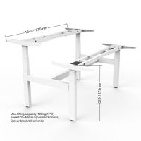 electric height adjustable office computer sit stand desk/table
