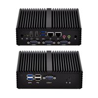 Kettop Fanless Mini PC Mi4300YC4 Intel core i5 Processor Dual LAN 4 COM Ports Fanless Mini Industrial PC X86 SIM 3G/4G Support Windows/Linux