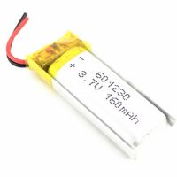 Customize 601230 160mAh lithium ion batteries Rechargeable Lipo Battery 3.7v Lithium Polymer Battery For GPS 