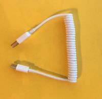 Extensible spring USB type-c data cable for cell phone and drone remote controller and computer