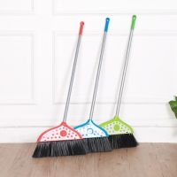 Home indoor sweeping broom with long stainless steel handle 