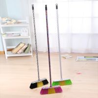 Home indoor floor broom with long stainless steel handle 