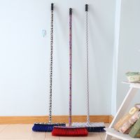 Home indoor floor broom with long stainless steel handle 