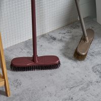 Home indoor floor broom with long stainless steel handle 