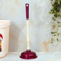 Cleaning tool toilet plunger with soft suction Wooden Handle toilet suction