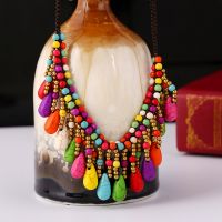 Traditional boho style beading necklace - MCX017