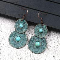 Vintage alloy earrings - HQEF-0658