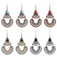 Vintage alloy earrings - HQEF-0604