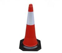 75cm Reflective Fluorenscent PVC Traffic Safety Cone