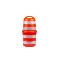 110cm Orange Plastic Road Barrel Reflective Traffic Barrier Orange Road Safety Barrel