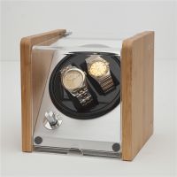 Simple bamboo watch winder box for automatic watch made in china factory