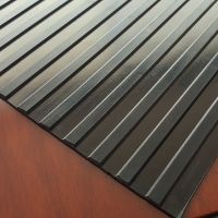 wide ribbed rubber  flooring