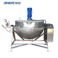 Ketchup automatic tilting with agitation industrial jacket kettle cook