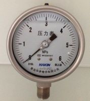 Shock Proof Stainless Steel Pressure Gauge with Liquid Filled