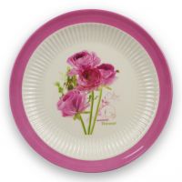 Factory direct supply high quality thick durable melamine dinner plate with custom design