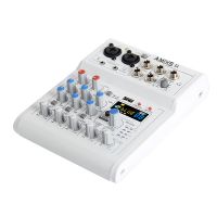 AMIXS E4 audio mixer Phantom Power usb Sound card dj mixing console mixer pro audio equipment professional audio interface dsp