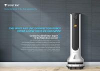 Medicine Autonomous UVC Disinfection Robot Commercial Industrial Robot with UV Light From Manufacturer