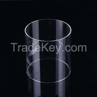 High temperature clear fused quartz glass tube with all dimension