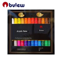 24 Colors 3 Pcs Acrylic Paint Set 