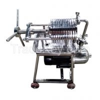 Portable stainless steel filter press