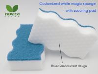 Household items melamine eraser sponges colored magic cleaning sponges 