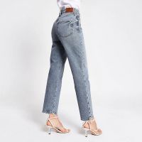 Blue Blair high rise straight jeans