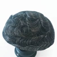 Invisible Mens Hair Wigs 100% Human Hair 100% Unprocessed Hair Replacement Ultra Thin Skin Toupee Poly Hairpiece PU Systems