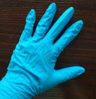 Disposable powder free medical chemical resistant examination cut resistant work nitrile glove