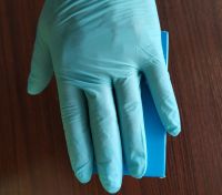 Disposable powder free medical chemical resistant examination cut resistant work nitrile glove