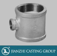 Malleable Iron Threaded Fittings of Lining Plastic for Water Supply -Reducing Tee