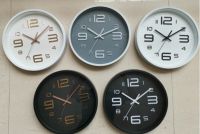 New Arrival simple promotional plastic decorative 3d wall clock