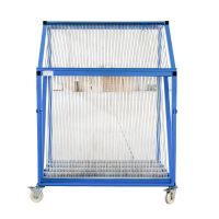 Double-Deck Harp Rack Steel Frame for Glass Transfer