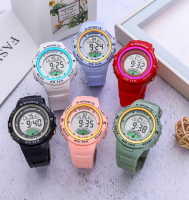 Electronic watch 50 meters deep waterproof male and female Macaron universal watch children's student chronograph sports watch