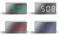 Multifunctional LED mirror portable mini alarm clock